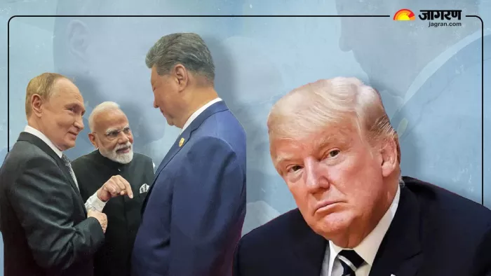 एससीओ समिट में मोदी चिनफिंग और पुतिन की तिकड़ी (फोटो सोर्स- एएनआई)