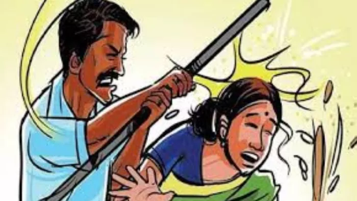 घर में घुसकर महिला से मारपीट कर सिर फोड़ा। जागरण
