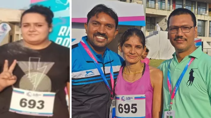 National Games News गुजरात में चल रहे नेशनल गेम्स में मेरठ की धाविकाओं ने दमखम दिखाया है।