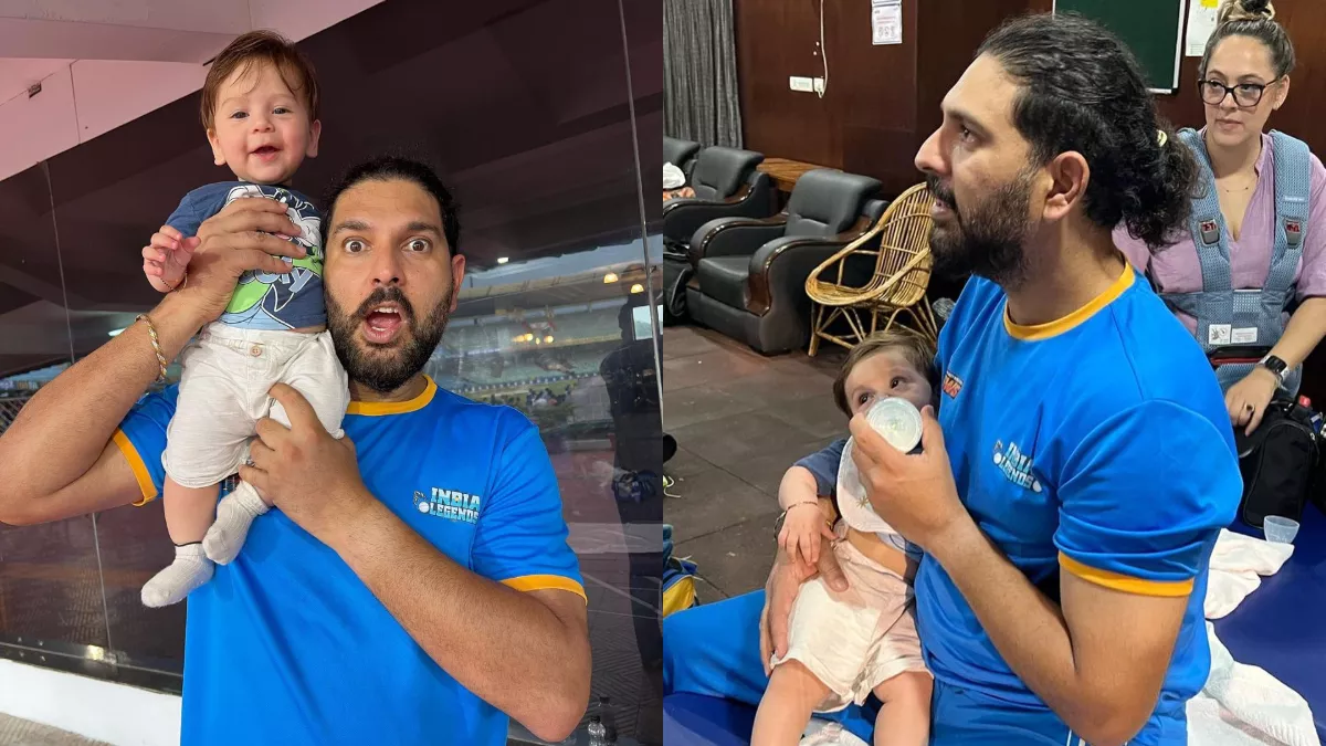 Yuvraj Singh Son Pics: युवराज सिंह का केयरिंग अंदाज, बेटे को गोदी में लेकर बोतल से दूध पिलाते आए नजर