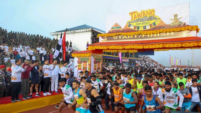 तवांग में हुई 21 किलोमीटर की Half Marathon