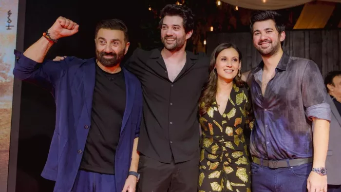 Rajveer deol, dono, rajveer deol and drisha acharya