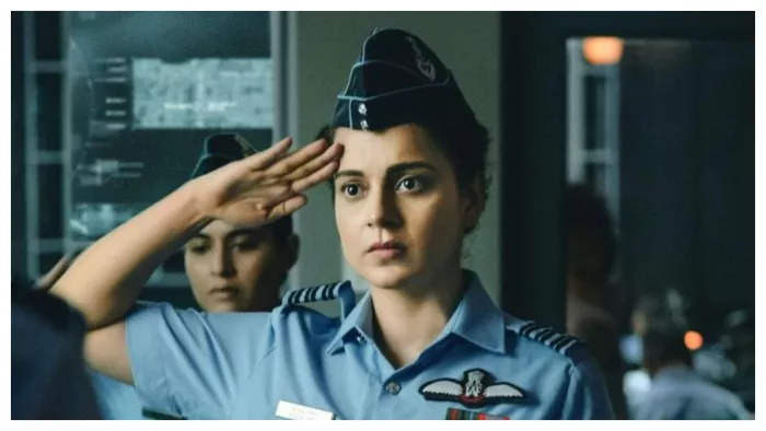 Kangana Ranaut as Tejas Gill from film Tejas