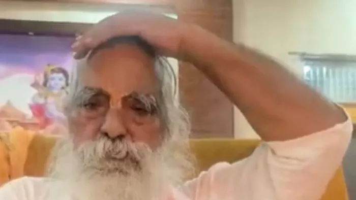 मीडिया प्रभारी ने जारी किया महंत नृत्य गोपाल दास का वीडियो।- स्क्रीन ग्रैब