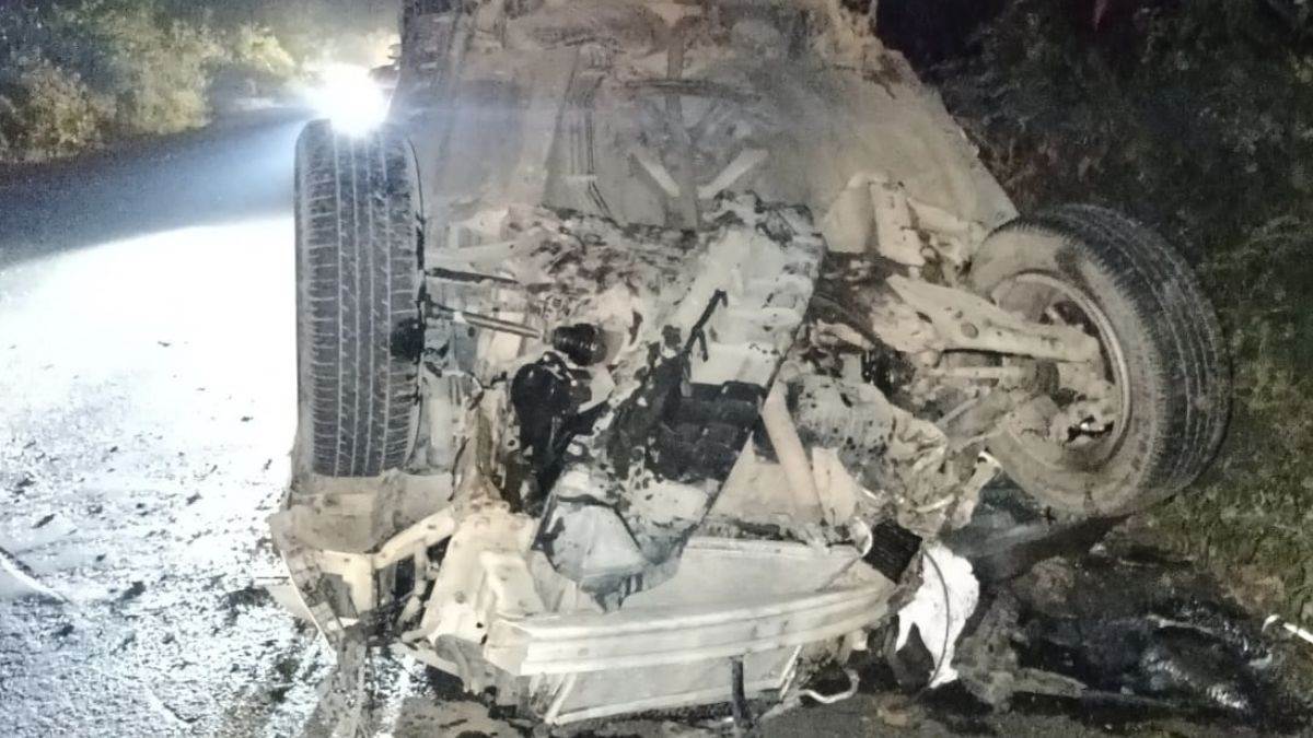 tragic accident in kaithal truck hits car sub inspector dies tragically