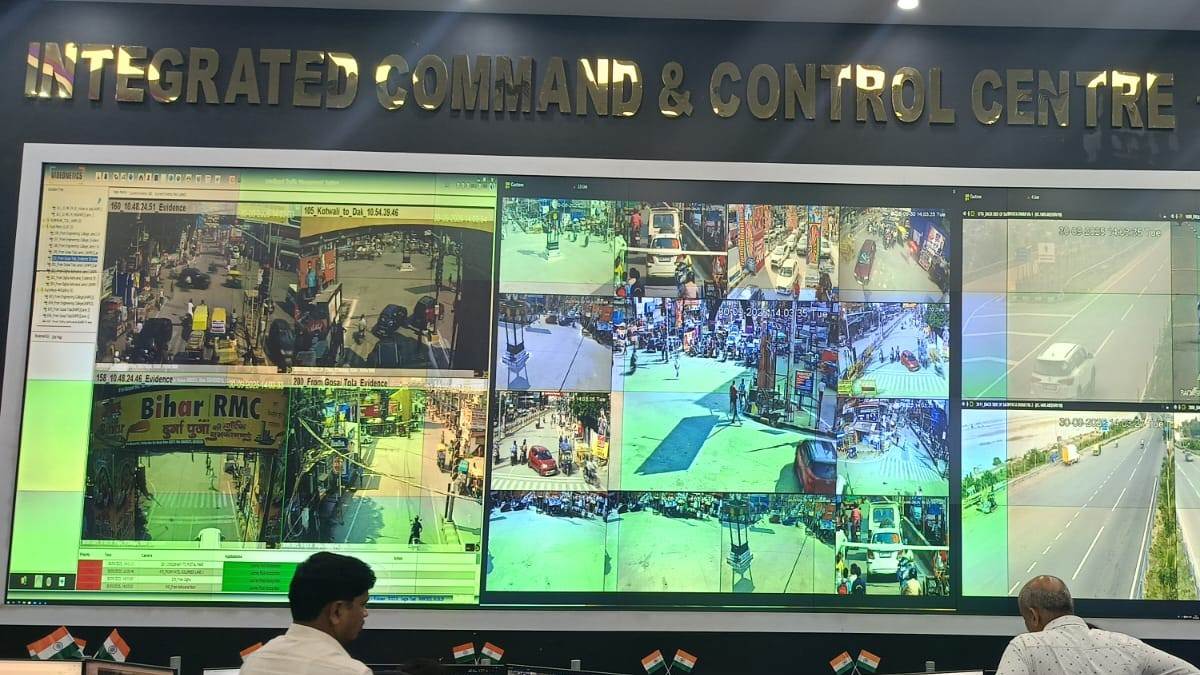 the third eye is monitoring durga puja pandals and crowds in patna with every nook and corner of the city under surveillance