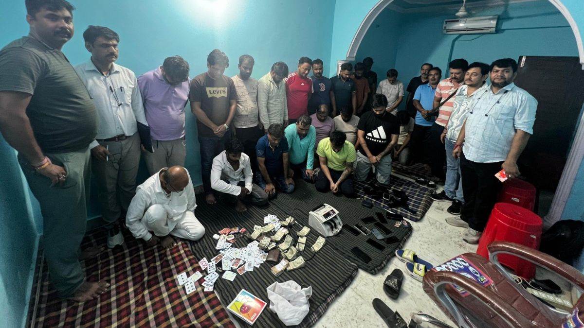 ncr delhi police busts gambling ring 24 arrested