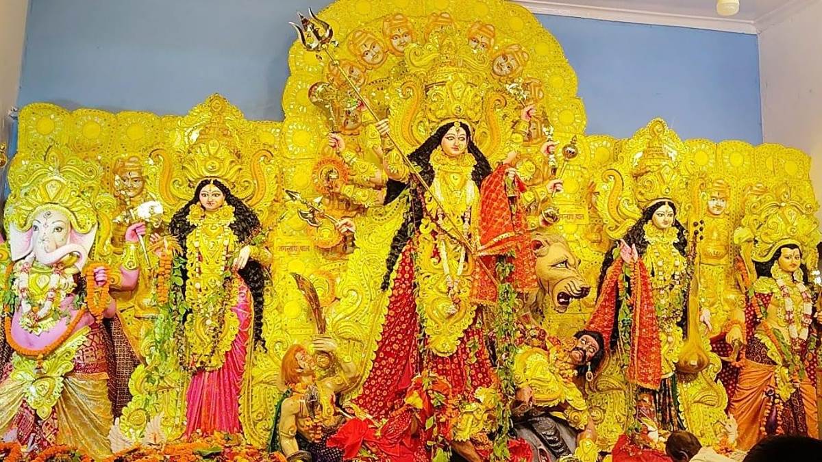 devotees thronged the puja pandals the city immersed in devotion to the mother goddess and people sought blessings by feeding girls at home