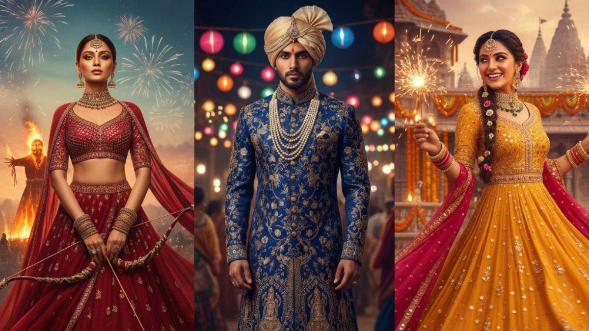 google gemini create festive social media photos for dussehra and diwali