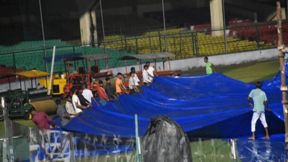 kanpur cricket match update ground ready after rain delay