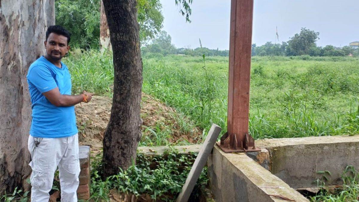 hapur city news forest department and authority clash over green belt land