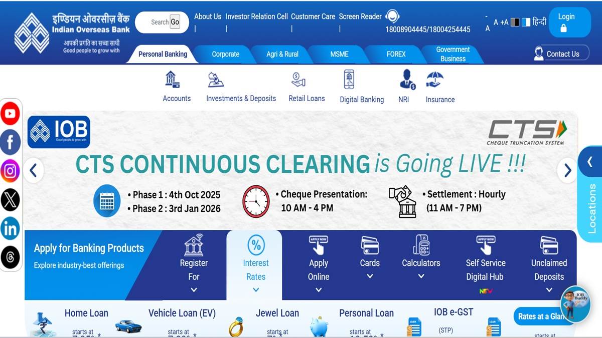 indian overseas bank so vacancy 2025 candidate have only two days for registration apply soon