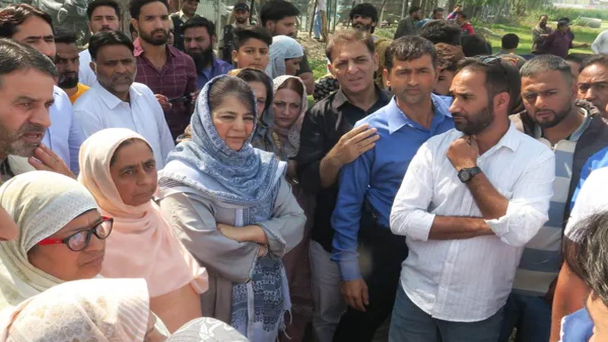 kashmir sports grounds mehbooba mufti concerned over security forces occupation