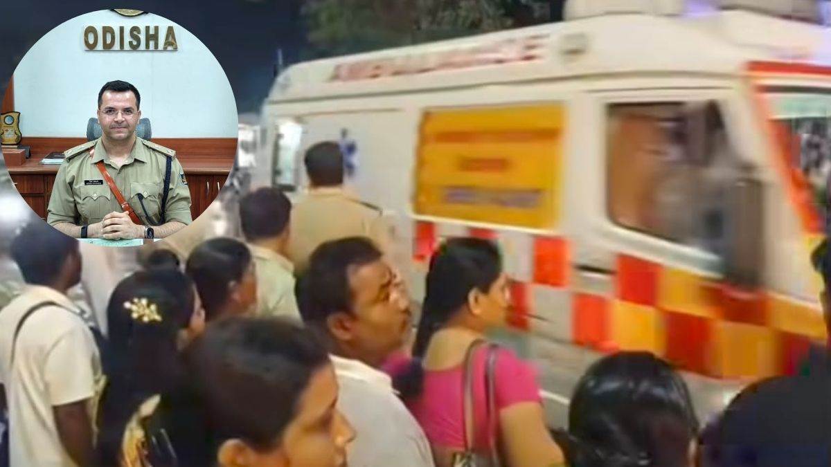 rourekla durga puja sp clears way for ambulance amidst massive crowds