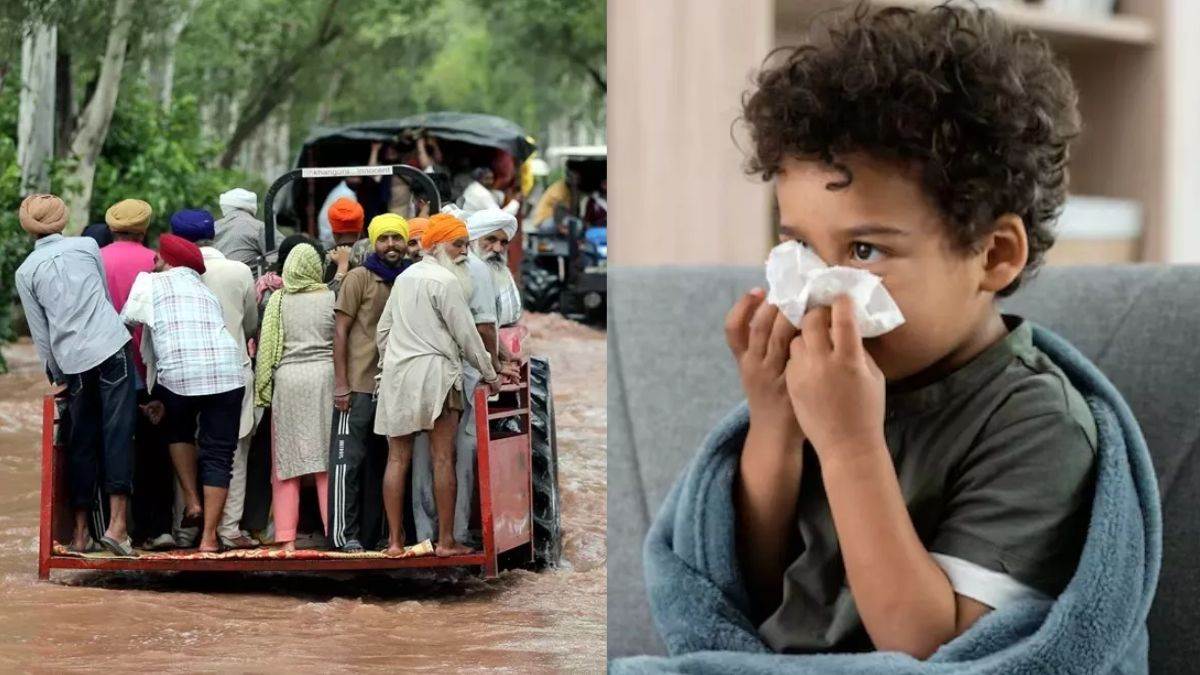 after the floods in punjab another threat emerges with the weather changing drastically the viral flu outbreak among children has increased
