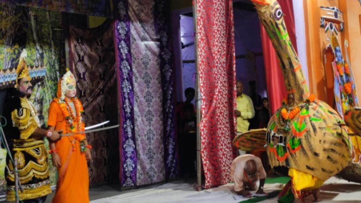 during the ramlila performance scenes of deceit struggle and victory of dharma moved people