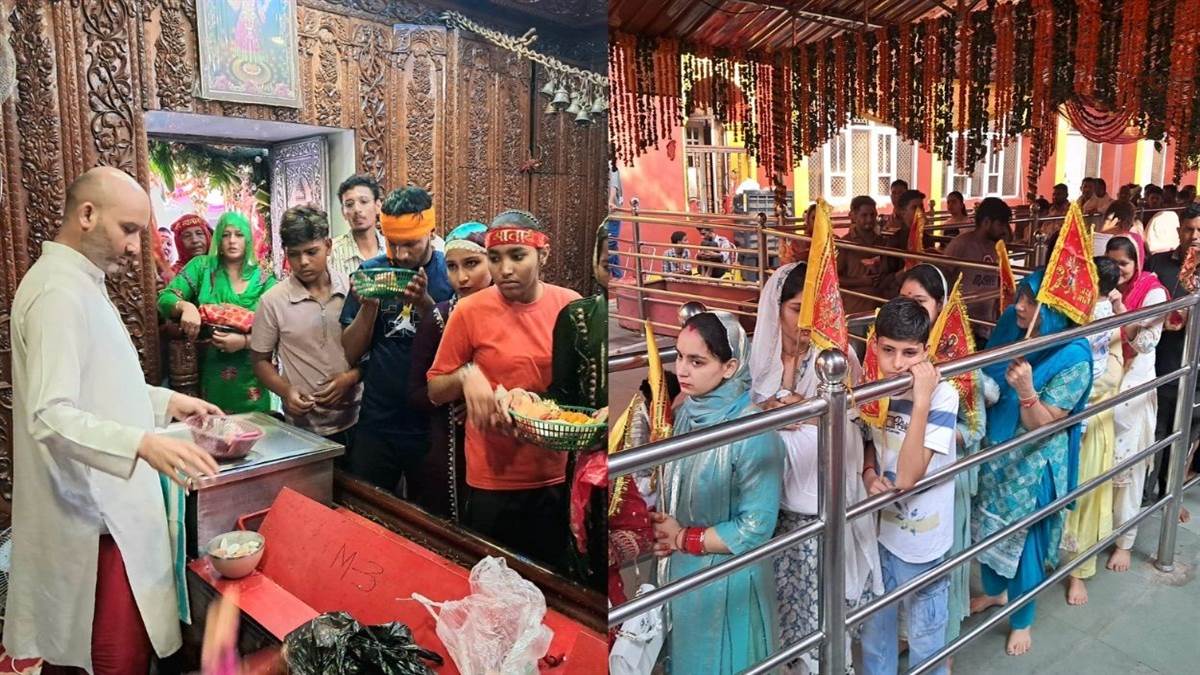 navratri at trilokpur 1 lakh 25 thousand pilgrims visit donated rupees 1 crore 10 lakhs