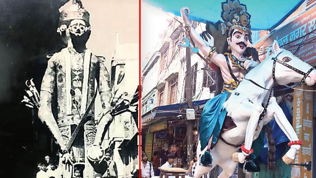 almora dussehra 165 year old tradition of ravan effigies