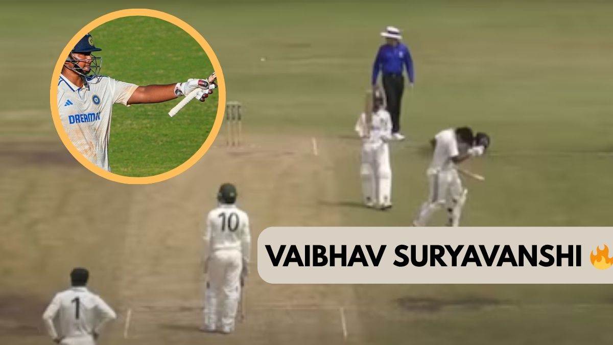 vaibhav suryavanshi blasts record 78 ball century in ind u19 vs aus u19 youth test