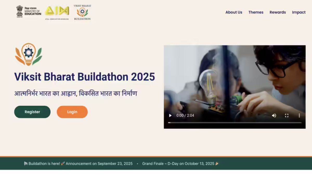 viksit bharat buildathon students can register themself till 6th purpose to develop technical skill