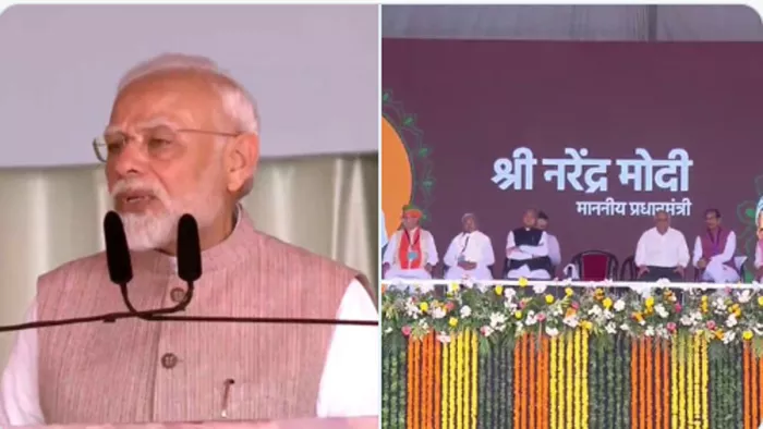 PM Modi in Mangarh: पीएम मोदी बोले-भारत का इतिहास,वर्तमान और भविष्य आदिवासी समाज के बिना पूरा नहीं होता है