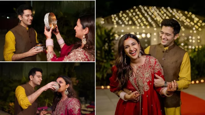 परिणीति चोपड़ा ने राघव संग सेलिब्रेट किया पहला करवा चौथ (Photo Credit-Parineeti Chopra Instagram)