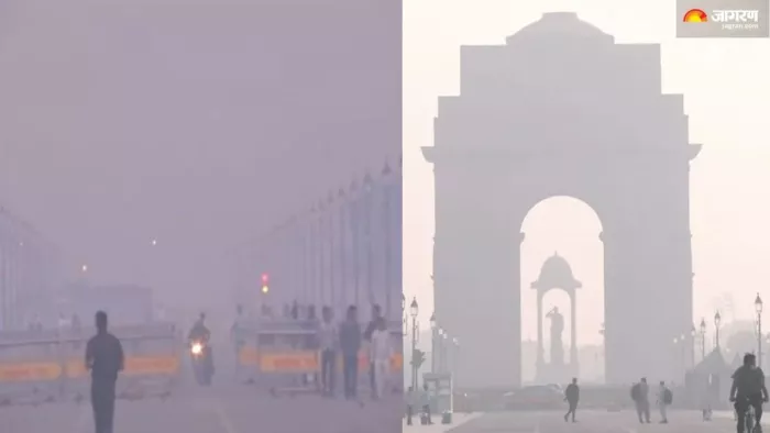 दिल्ली में हर जगह दिख रही 'प्रदूषण' की धुंध