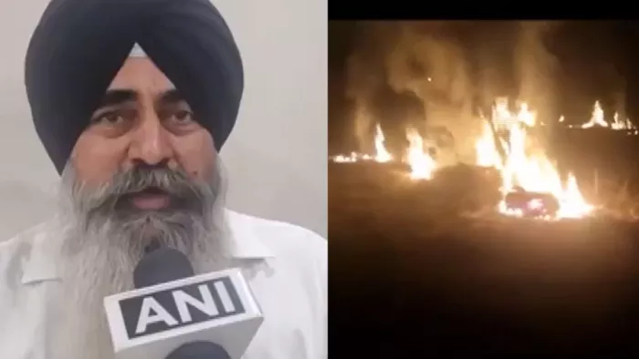 लखविंदर औलख बोले- मजबूरी में पराली जला रहे किसान।