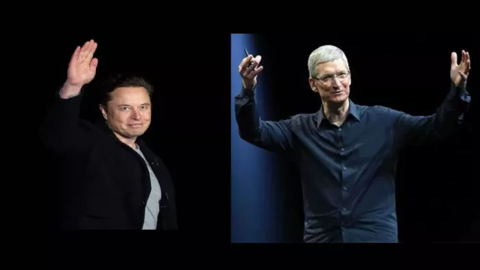 Elon Musk visited Apple office of Tim cook