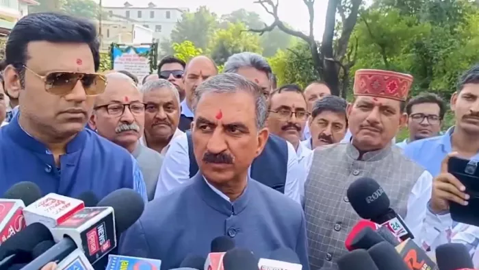 सीएम सुक्खू ने मोदी सरकार पर साधा निशाना, फाइल फोटो।