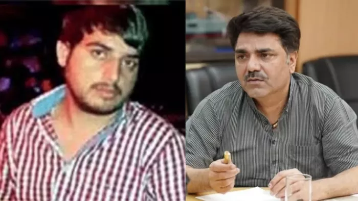 कुख्यात गैंगस्टर कपिल सांगवान, आप विधायक नरेश बाल्यान।