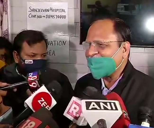 दिल्ली के स्वास्थ्य मंत्री सत्येंद्र जैन की फाइल फोटो।
