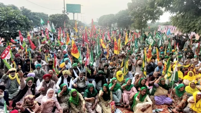 Haryana News: भारतीय किसान मजदूर यूनियन के बैनर तले चार जनवरी को किसानों का विरोध प्रदर्शन। फाइल फोटो