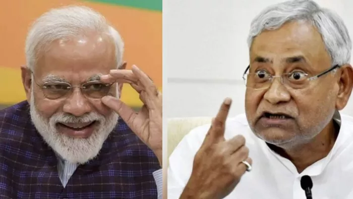 पीएम मोदी और नीतीश कुमार की फाइल फोटो।