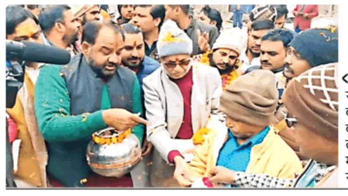 अयोध्या के कोतवाल मतगजेंद्र भगवान को अक्षत भेंट करने के साथ अभियान शुरू