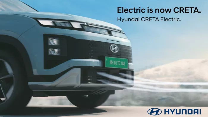Hyundai Creta EV का पहला लुक, जानें कितनी मिलेगी रेंज।