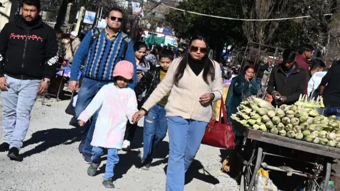 Uttarakhand Crime: नैनीताल में पर्यटकों की चहलकदमी। जागरण