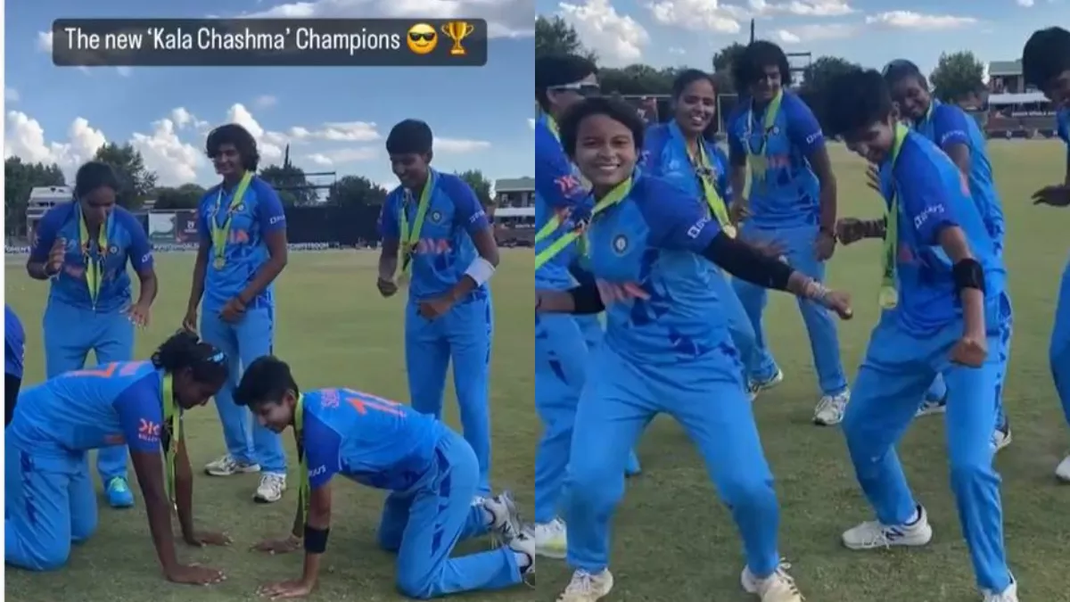 Kala Chashma Women U19 Team Dance: काला चश्मा काफी फेमस गाना है।