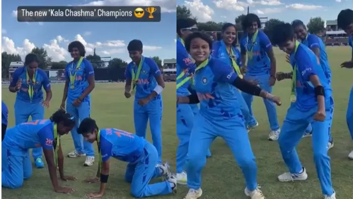 Kala Chashma Women U19 Team Dance: काला चश्मा काफी फेमस गाना है।