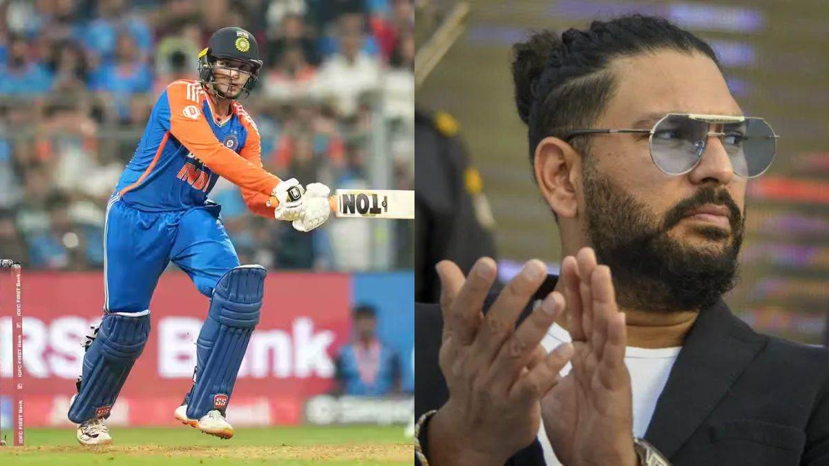 india vs england yuvraj singh reaction on abhishek sharma hundred ind vs eng 5th t20i