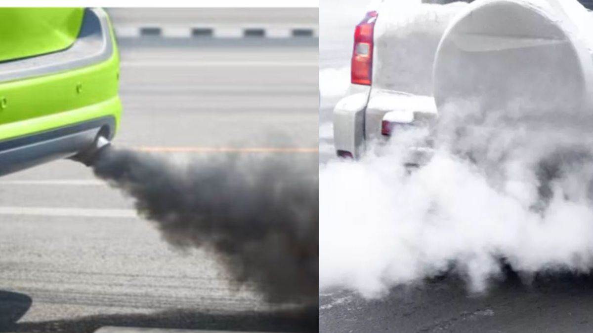 कार से क्यों आता है काले सफेद और नीले रंग का धुंआ जानें इसके पीछे का कारण -  Why does black, white and blue smoke come from the car… know the reason