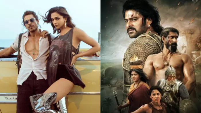 Pathaan Vs Baahubali 2 Box Office Collection. Photo- Twitter