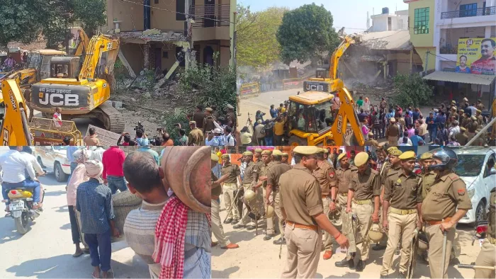 Bulldozer Action in UP: सफदर अली के मकान पर बुलडोजर कार्रवाई, जमींदोज हुआ मकान