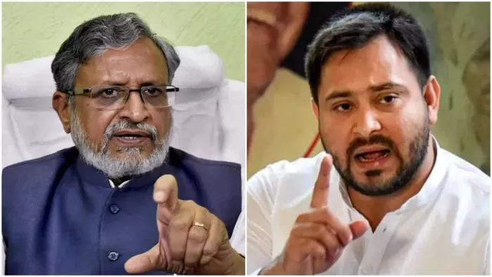 सुशील मोदी ने तेजस्वी की यात्रा को बताया नकली। (फाइल फोटो)