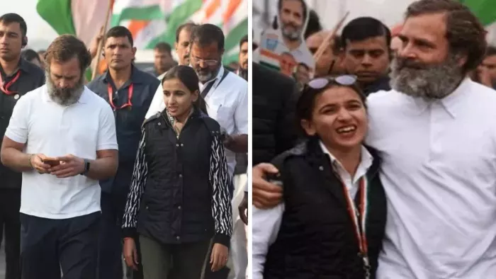 राहुल गांधी के भारत जोड़ों यात्रा का हिस्सा रह चुकी थी हिमानी (File Photo)