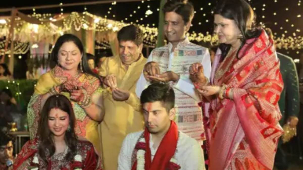 kavi kumar vishwas daughter agrata ties the knot businessman pavit khandelwal grand wedding at leela palace udaipur
