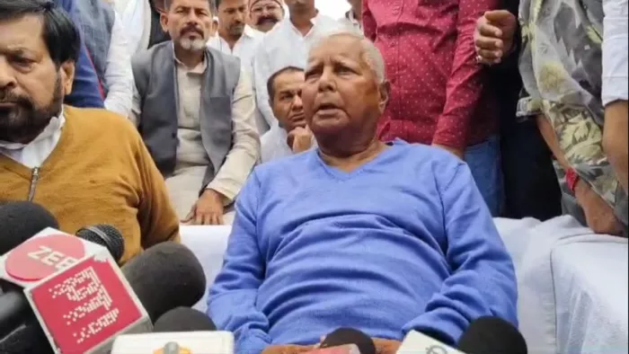 लालू यादव ने कहा- तेजस्वी यादव की बनेगी सरकार। (जागरण फोटो)