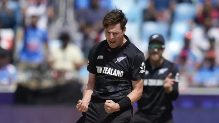मैट हेनरी ने भारत के खिलाफ लिए पांच विकेट। फोटो- ICC