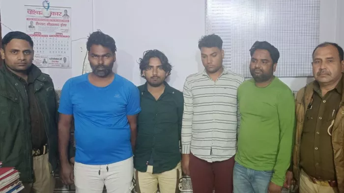 पुलिस की गिरफ्त में आरोपित। सौ. पुलिस।