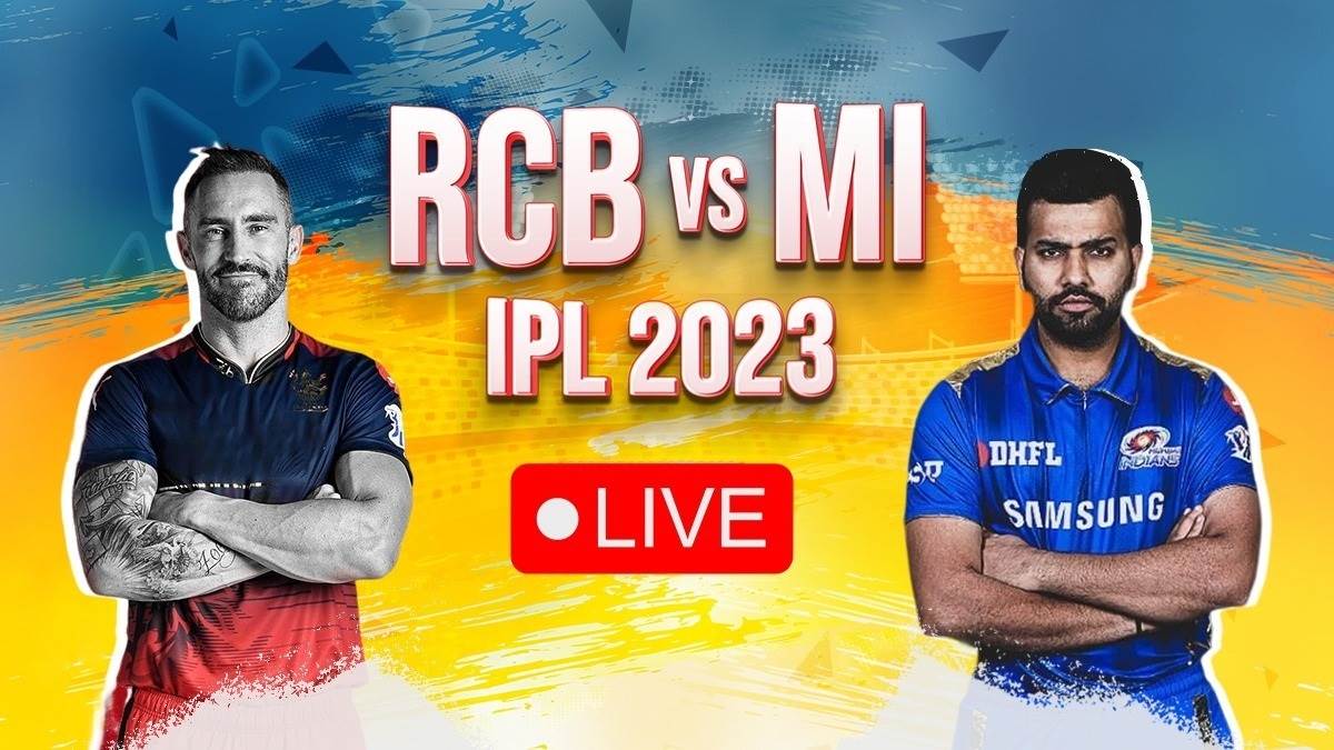 RCB vs MI LIVE Score मुंबई के गेंदबाजी अटैक से कोहलीडुप्लेसी ने किया